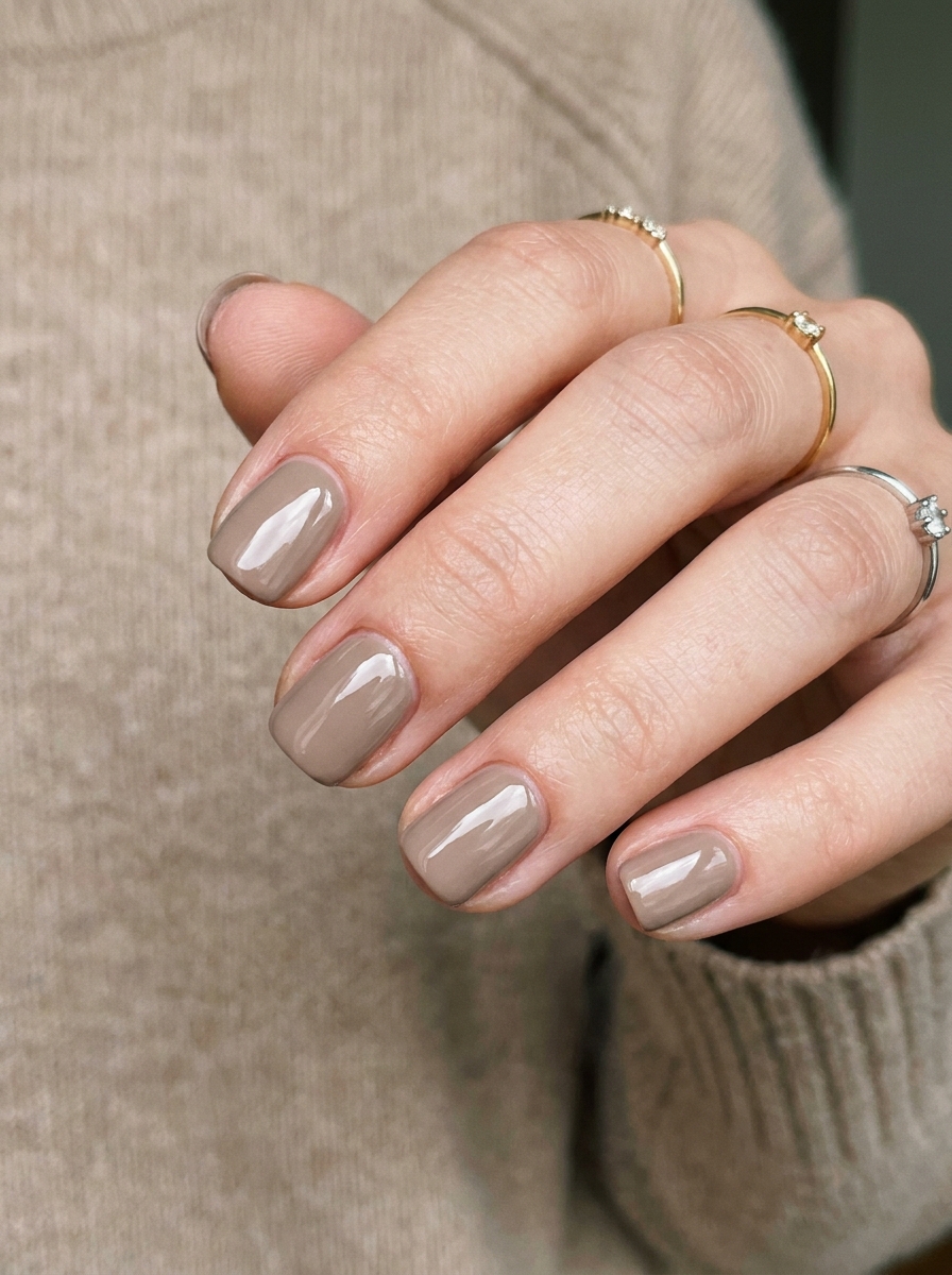 Taupe Nails als September Nägel Inspiration 2026